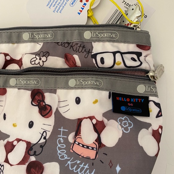 RARE- LeSportsac x Hello Kitty Tote & Clutch NWT - Picture 4 of 10